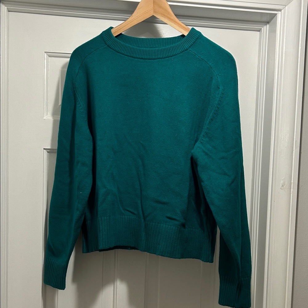 Teal/Green Banana Republic Women's Crewneck Sweater